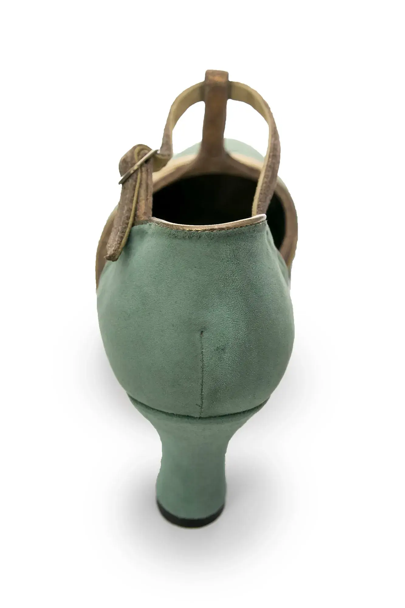 Sage T-bar Heels, seen from behind
